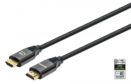 Manhattan Cable HDMI de Alta Velocidad HDMI A Macho - HDMI A Macho, 1 Metro, Negro