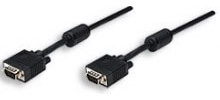 Manhattan Cable de Video para Monitor SVGA, VGA (D-Sub) Macho - VGA (D-Sub) Macho, 11 Metros, Negro