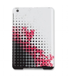 Manhattan Cubierta Rígida SplatterBall para iPad Mini, Negro/Rojo/Blanco