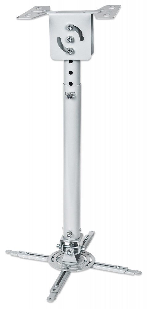Manhattan Soporte de Techo para Proyector, 50-77cm, hasta 20Kg, Plata
