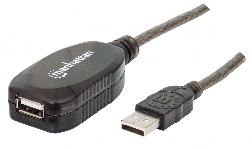 Manhattan Cable USB-A Macho - USB-A Hembra, 10 Metros 