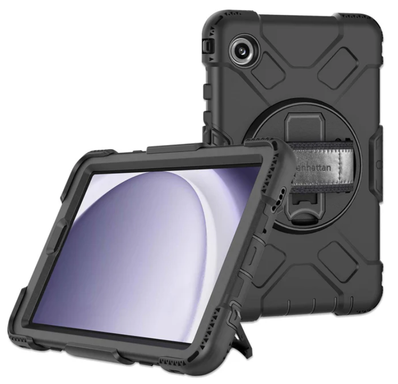 Manhattan Funda de Poliuretano para Galaxy Tab A9 8.7", Negro 