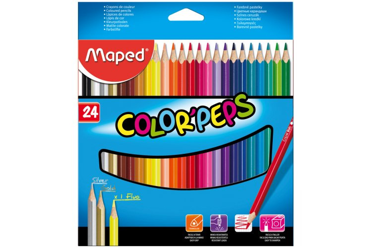 Maped Colores de Madera Colorpeps, 36 Piezas