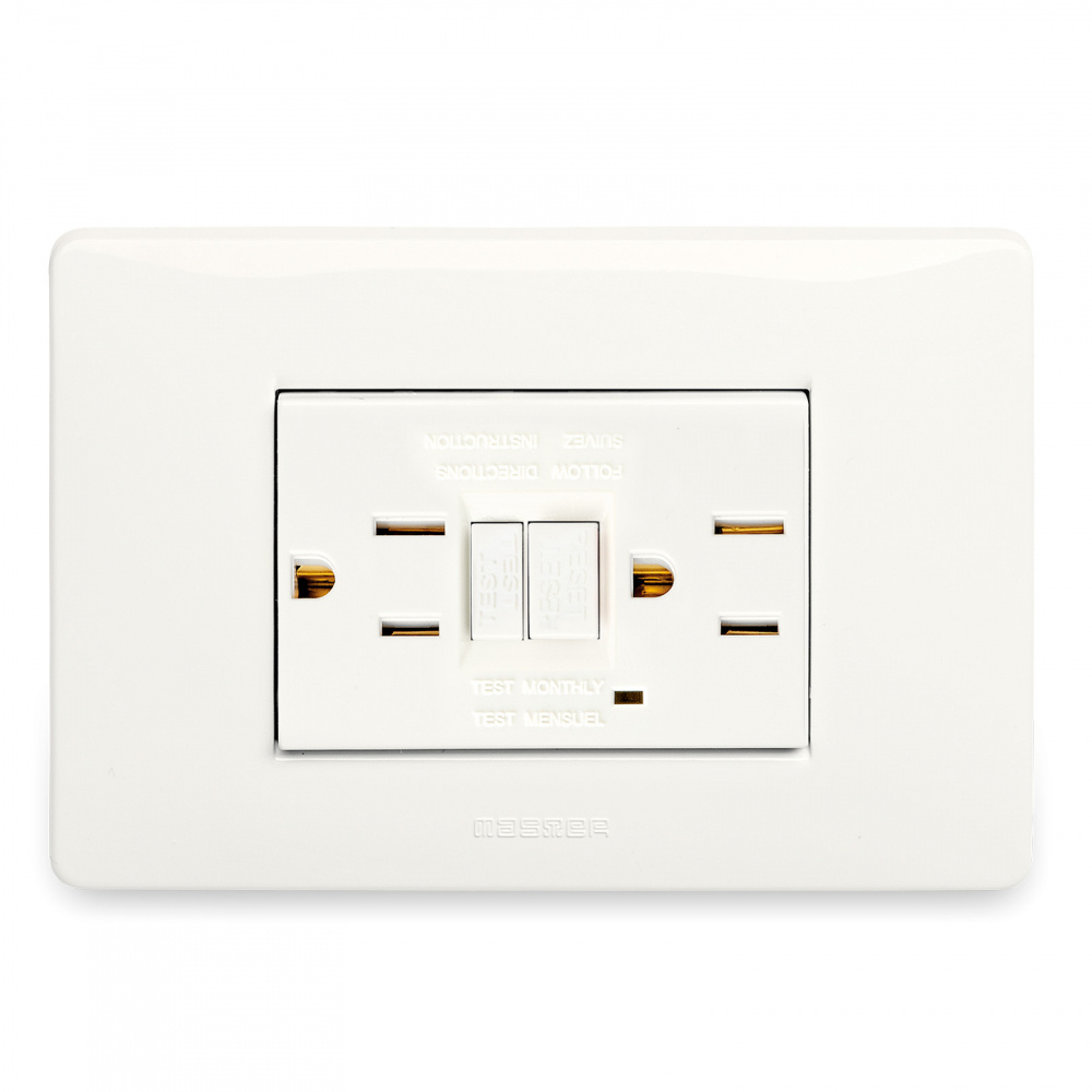 Master Tomacorriente MK21184.3, 2 Enchufes, 127V, 15A, Blanco