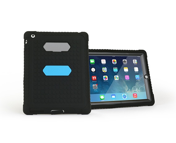 Max Cases Funda de Policarbonato para iPad 2/3/4, Negro