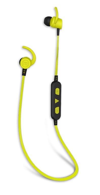Maxell Audífonos Intrauriculares Solid, Inalámbrico, Bluetooth, Negro/Verde