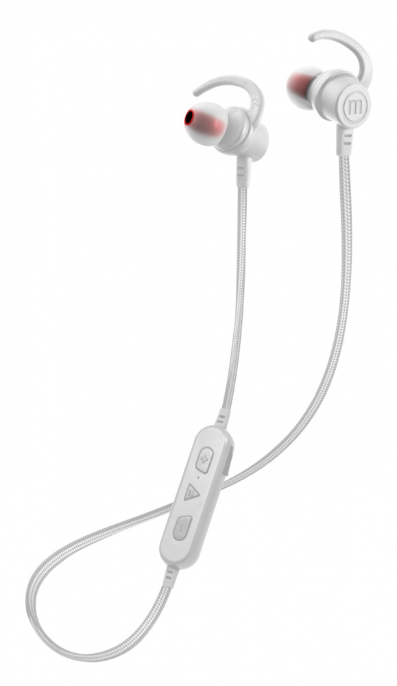 Maxell Audífonos Intrauriculares con Micrófono BT-100, Inalámbrico, Bluetooth, Blanco
