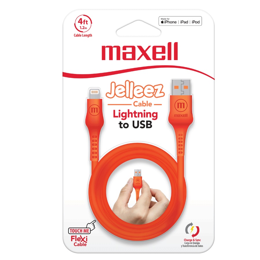 Maxell Cable Lightning Macho - USB-A Macho, 1.2 Metros
