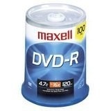 Maxell Torre de Discos Virgenes, DVD-R, 16x, 4.7GB, 100 Piezas