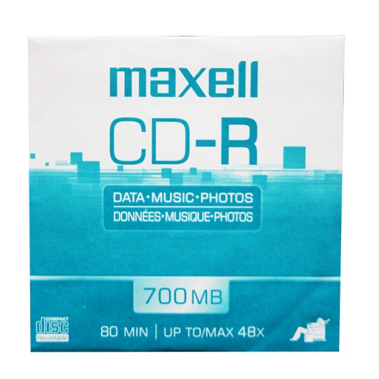 Maxell Disco Virgen para CD, CD-R, 48x, 1 Disco (648232)