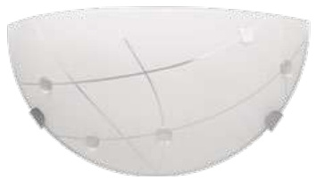 Maxxi Lámpara para Pared MX-AR8065, Interiores, 20W, Base E26, Blanco- No Incluye Foco