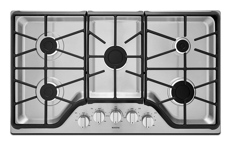 Maytag Parrilla de Gas MGC7536DS, 5 Quemadores, Blanco