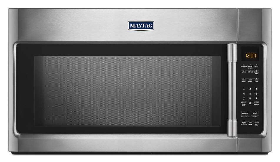 Maytag Horno de Microondas MMV4205FZ, 2 Pies Cúbicos, 1100W, Negro/Plata