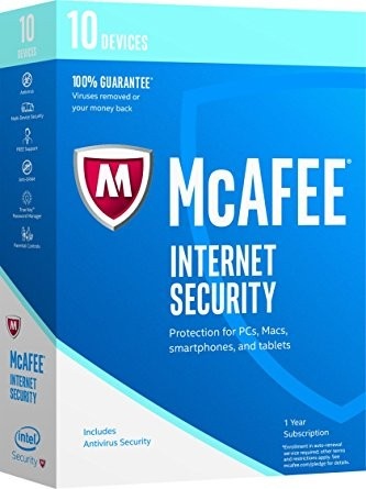 McAfee Internet Security, 10 Usuarios, 1 Año, Windows/Mac/Android/iOS