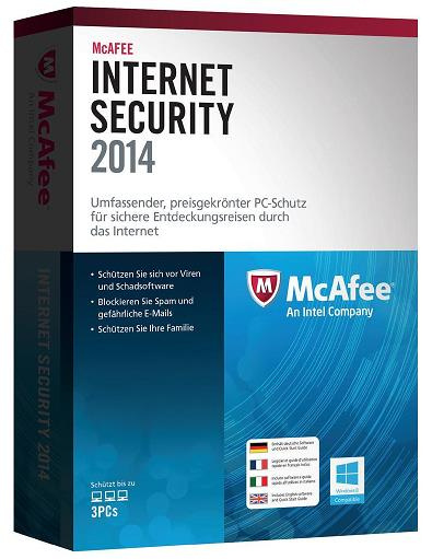 McAfee Internet Security 2014 Español/Inglés, 1 Usuario, 1 Año, Windows