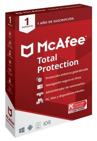 McAfee Total Protection, 1 Dispositivo, 1 Año, Windows/Mac/Android/iOS
