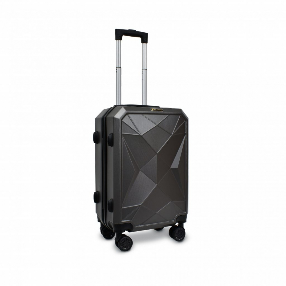 McCarthy Maleta de Viaje Rígida MARTE218, 18", Gris Metálico