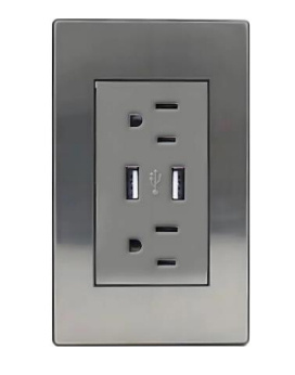 Megaluz Tomacorriente HY-JL310, 2 Enchufes, 100 - 250V, 15A, Gris