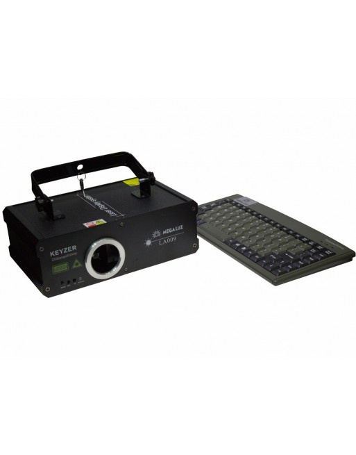 Megaluz Proyector Láser de Textos con Teclado KEYZER, Rojo/Verde/Azul