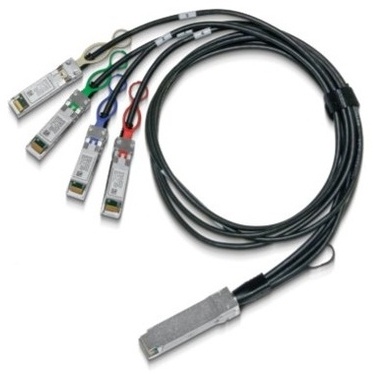 Mellanox Cable QSFP28 Macho - 4x SFP28 Macho, 5 Metros, Negro