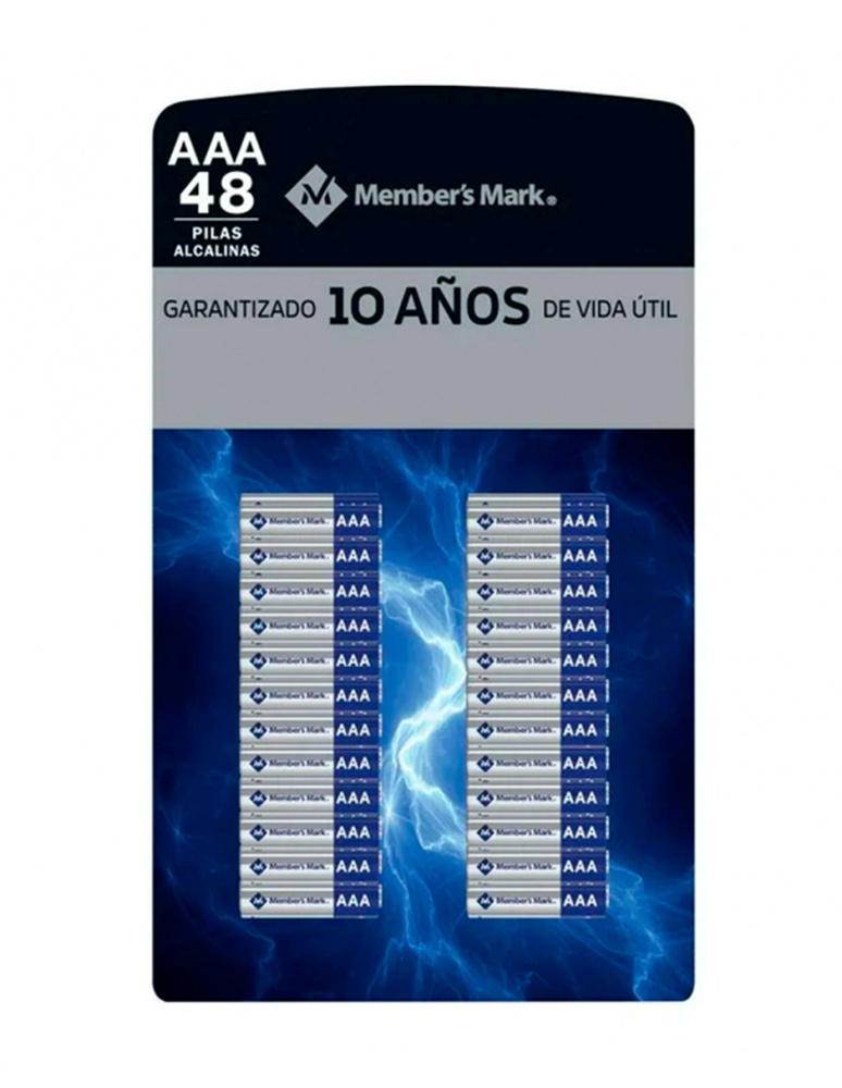 Members Mark Pila AAA, 1.5V, 48 Piezas