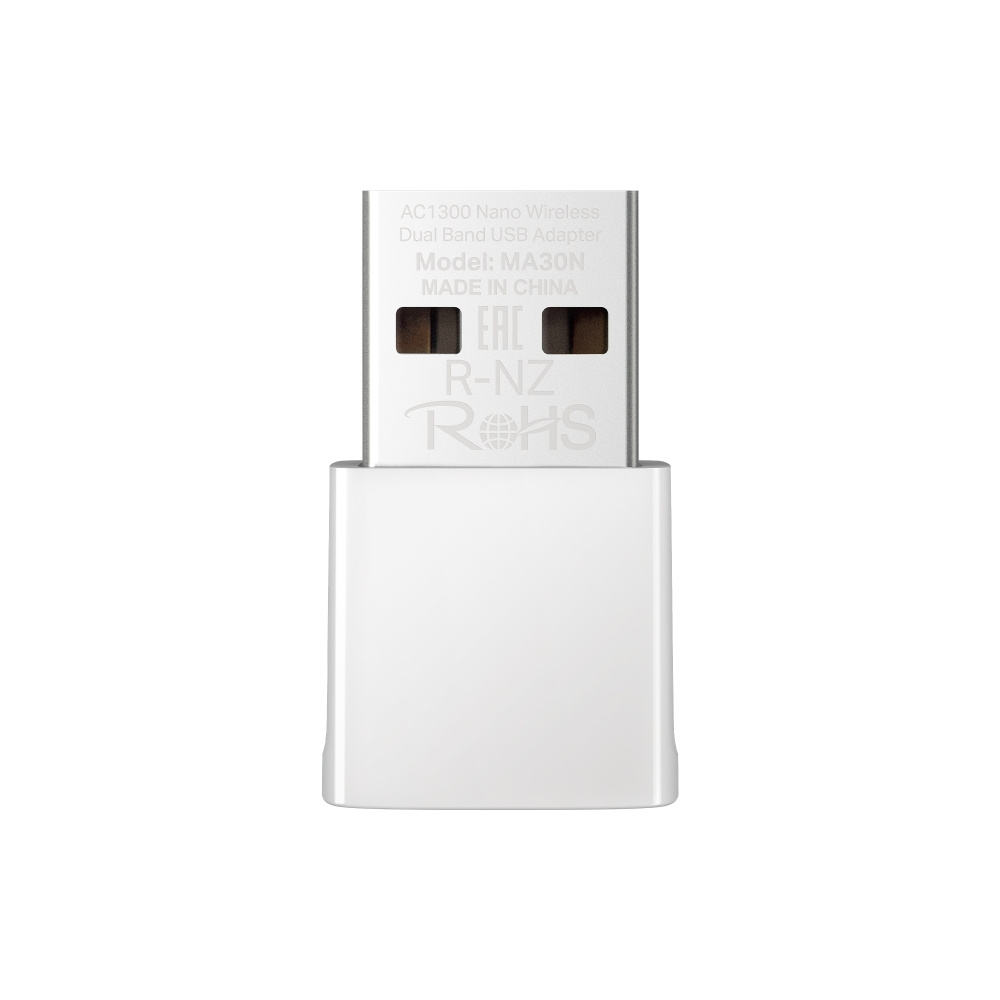Mercusys Adaptador de Red USB MA30N, Alámbrico, WLAN, 1300Mbit/s, Doble Banda 2.4/5 GHz