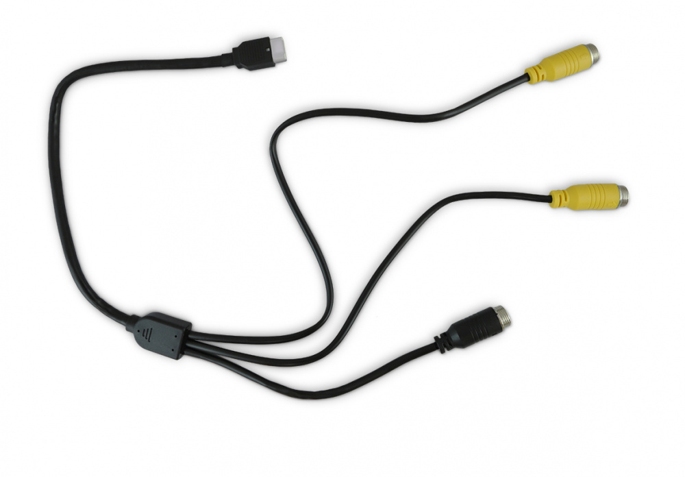 Meriva Technology Cable de Video ADPLUS, Video AHD Macho - 1 IP Macho - 2x 3.5mm Hembra, Negro
