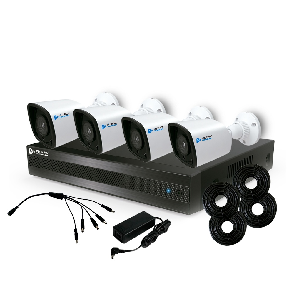 Msdv Meriva Technology Kit de Vigilancia MSDV-5100KIT de 4 Cámaras CCTV ...