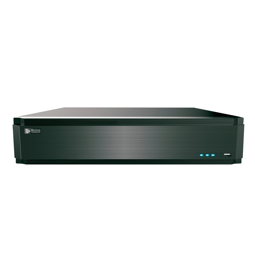 Meriva Technology NVR de 64 Canales MVMS-8164 para 8 Discos Duros, máx. 8TB, 2x USB 2.0, 2x RJ-45