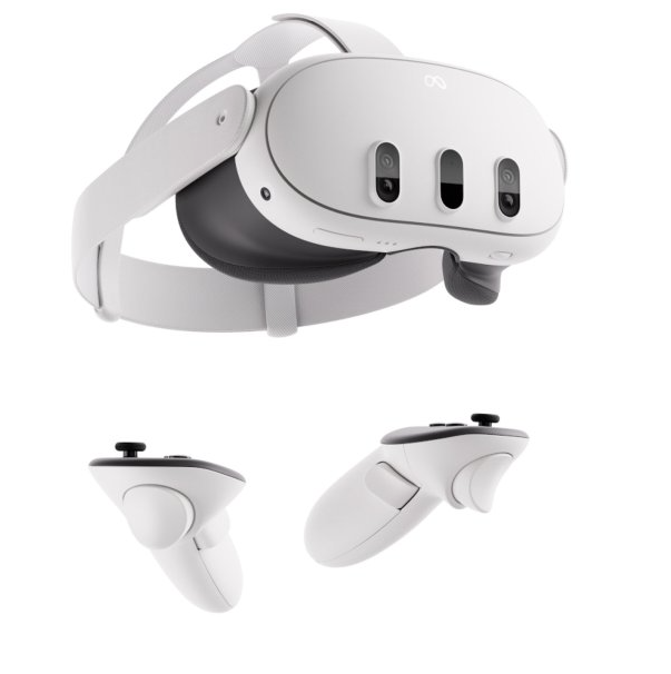 Meta Lentes de Realidad Virtual Quest 3 Advanced, 2064 x 2208 Pixeles, 512GB, Blanco
