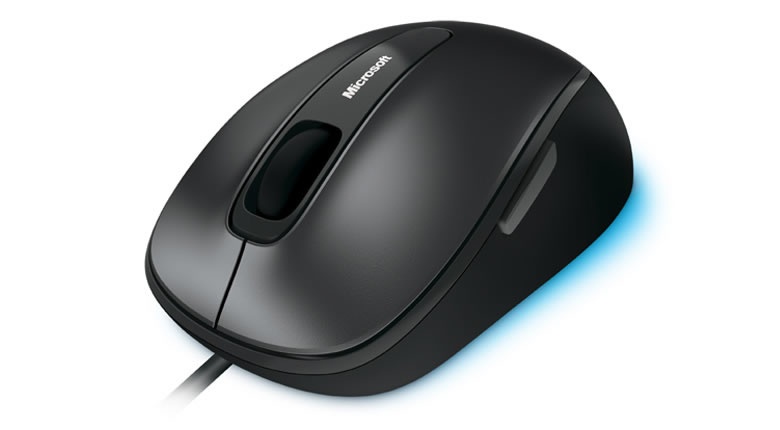 Mouse Microsoft Comfort 4500 BlueTrack, Alámbrico, 1000DPI, Negro - Bulk