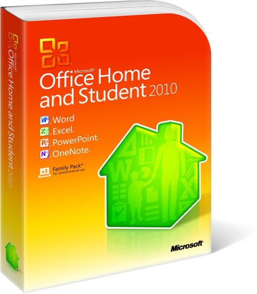 Microsoft Office Home and Student 2010 Español, DVD, 32-Bit/x64 para Windows, Caja (FPP)