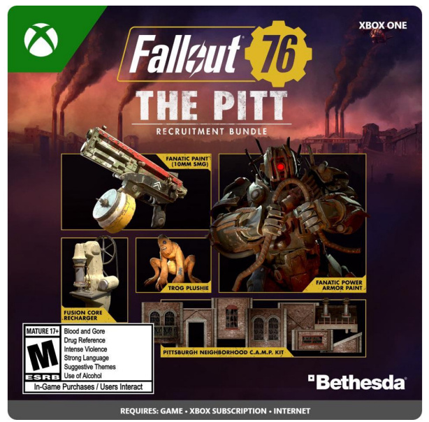 Fallout 76 The Pitt Recruitment Bundle, DLC, Xbox One
