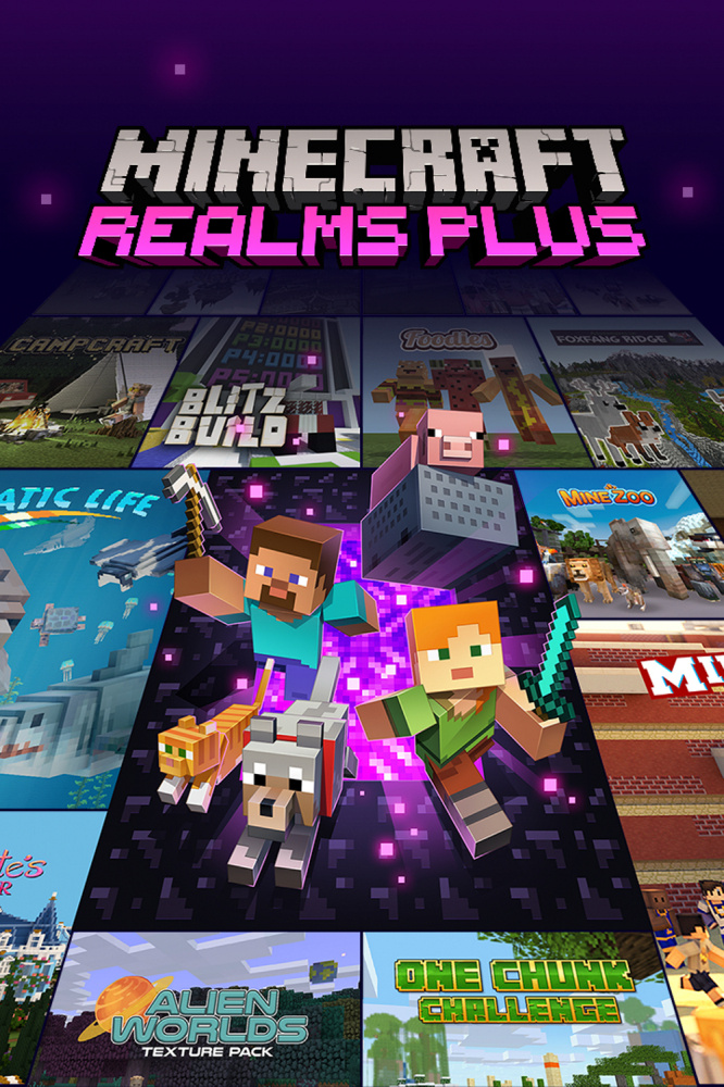 Minecraft Realms Plus, 3 Meses, Xbox One/Series X/S/Windows