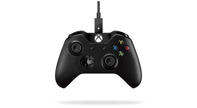 Microsoft Wireless Controller para Xbox One + Cable para Windows, Negro