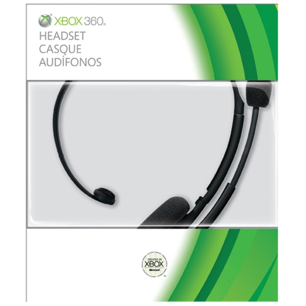Microsoft Headset con Micrófono para Xbox 360, Aámbrico, Negro