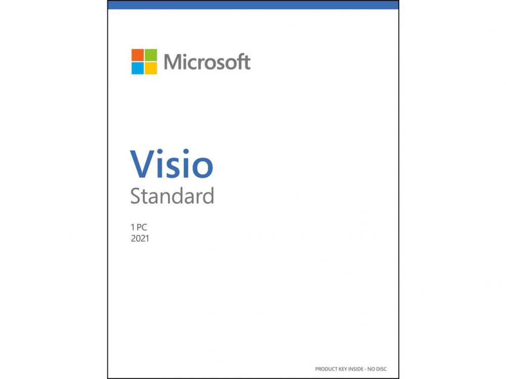 Microsoft Visio Standard 2021, 1 PC, Plurilingüe, Windows ― Producto Digital Descargable