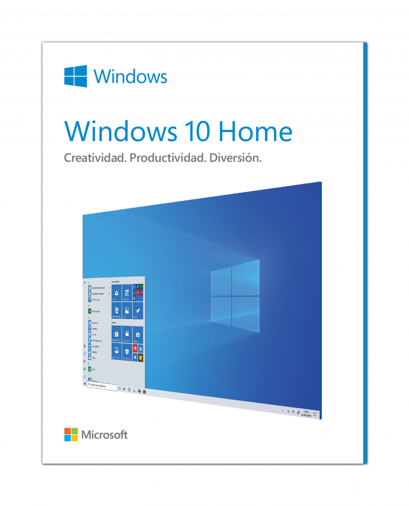 Microsoft Windows 10 Home Español, 64-bit, 1 Licencia, Físico (FPP)