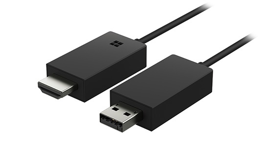 Microsoft Adaptador Inalámbrico HDMI y USB 2.0 con WiFi, Negro