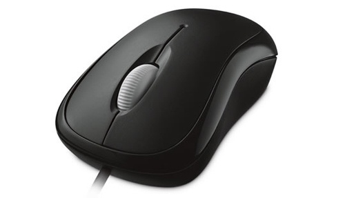 Mouse Microsoft Óptico P58-00061, Alámbrico, USB, Negro