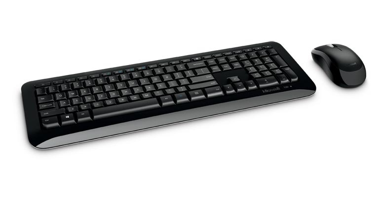 Kit de Teclado y Mouse Microsoft Desktop 850, RF Inalámbrico, Negro, OEM (Español)