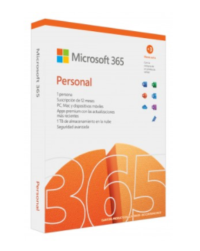 Microsoft 365 Personal, 1 Usuario, 5 Dispositivos, 1 Año, Español, Windows/Mac/Android/iOS