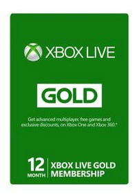 Xbox Live Gold Membership, 12 Meses ― Producto Digital Descargable