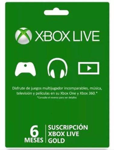 Xbox Live Gold, 6 Meses ― Producto Digital Descargable