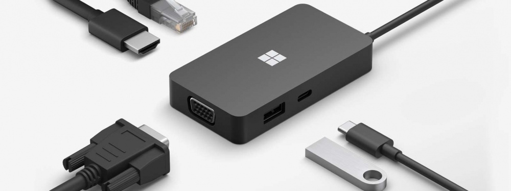 Microsoft Docking Station SWV-00001 USB-C, 1x USB 3.0, 1x USB-C, 1x HDMI, 1x VGA, 1x RJ-45, Negro