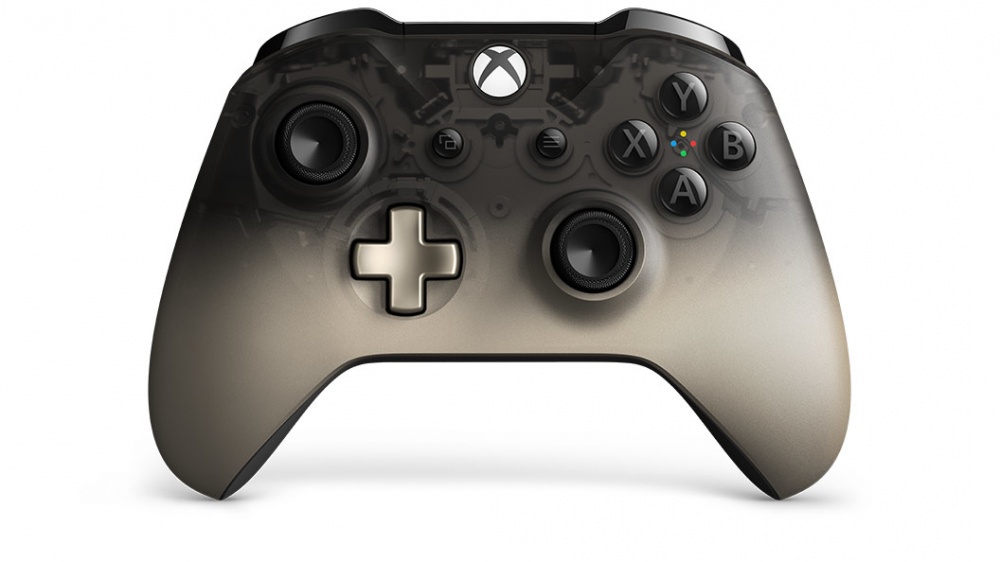Microsoft Gamepad/Control Phantom Black Special Edition para Xbox One y PC, Inalámbrico, Negro/Gris