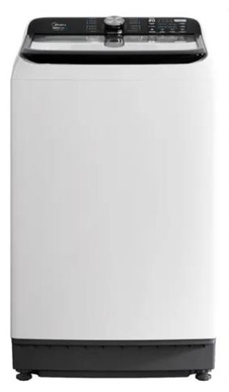 Midea Lavadora de Carga Superior MA512W16/T, 16kg Lavado, Negro/Blanco