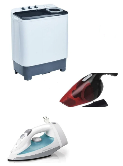 Midea Lavadora de Carga Vertical MLTT11M2NUBW, 11Kg, Negro/Blanco ― Incluye Hamilton Beach Plancha de Vapor y Koblenz Aspiradora de Auto