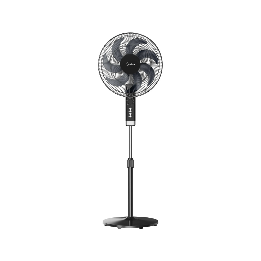 Midea Ventilador MFA164MB, 3 Velocidades, 16", Negro
