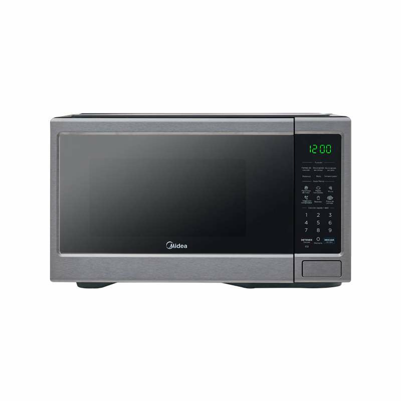 Midea Horno de Microondas MMDDG11S2SS, 1.1 Pies Cúbicos, 1500W, 30L, Gris